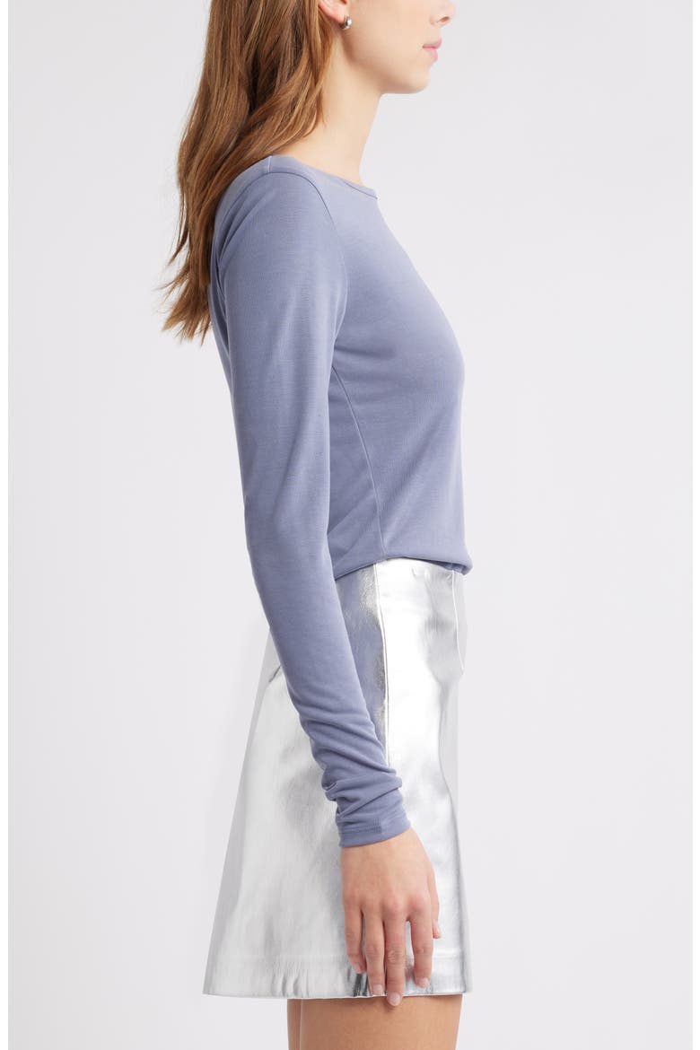 Sanded Jersey Long Sleeve T-Shirt, Alternate, color, GREY FOLKSTONE