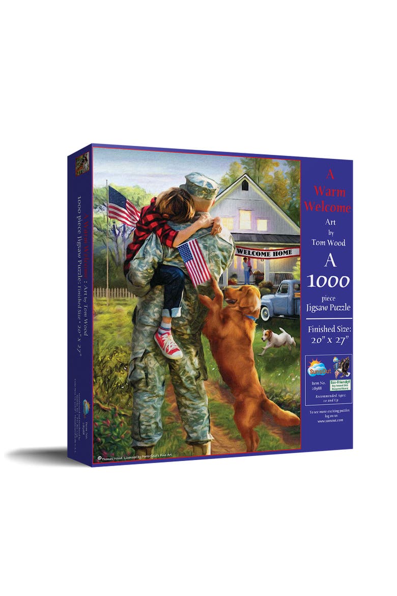 A Warm Welcome Home 1000 piece Jigsaw Puzzle for Adults, Main, color, Multicolor