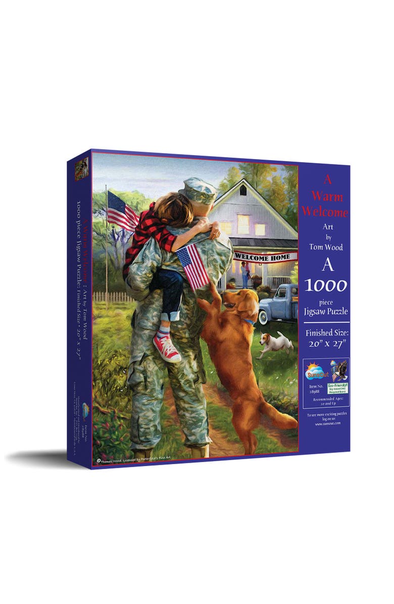 Sunsout A Warm Welcome Home 1000 piece Jigsaw Puzzle for Adults, Main, color, Multicolor
