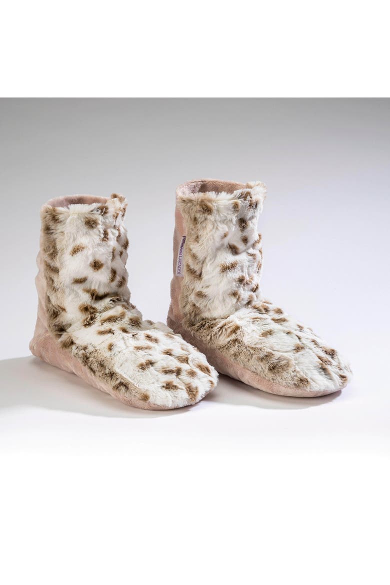 Lavender Spa Booties, Alternate, color, Arctic Circle