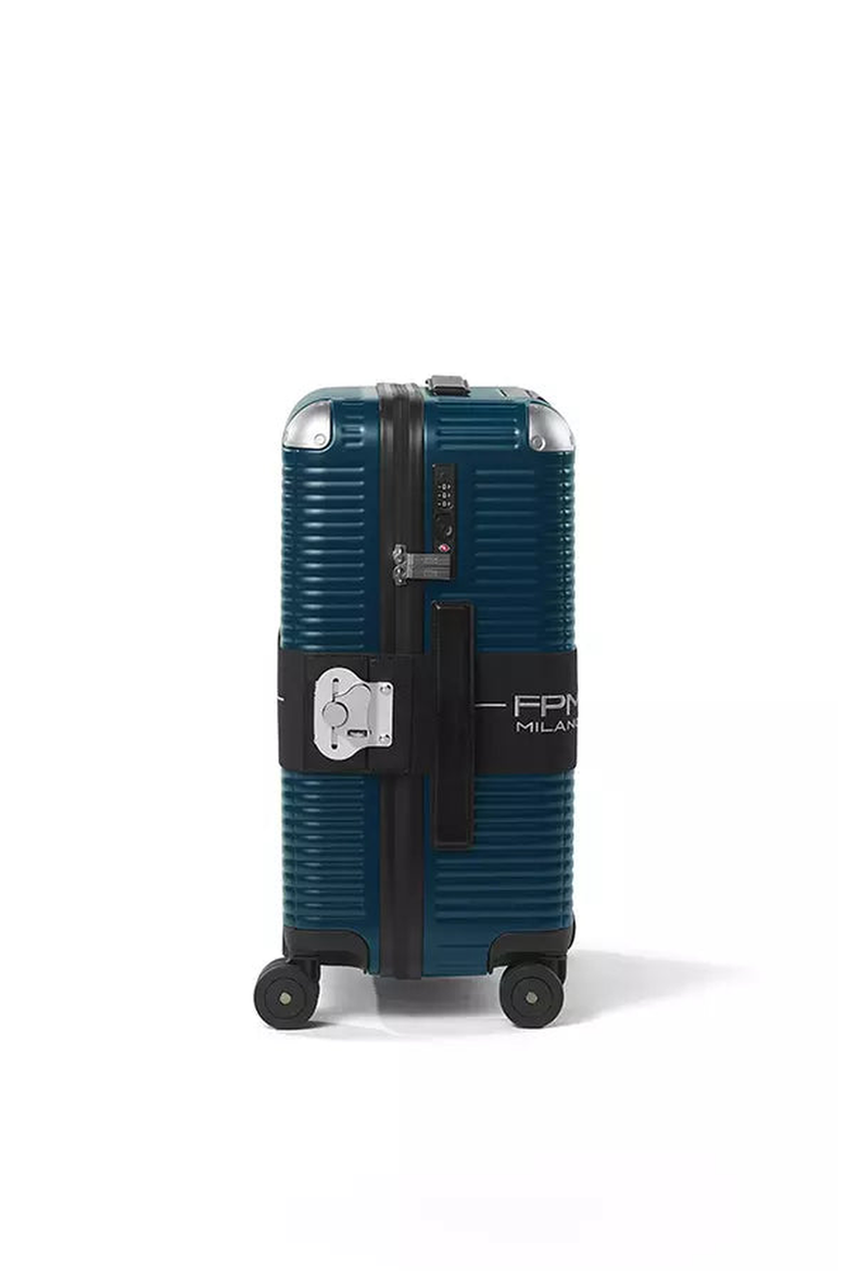 Bank Zip Deluxe Spinner 55S Suitcase, Alternate, color, Navy Blue