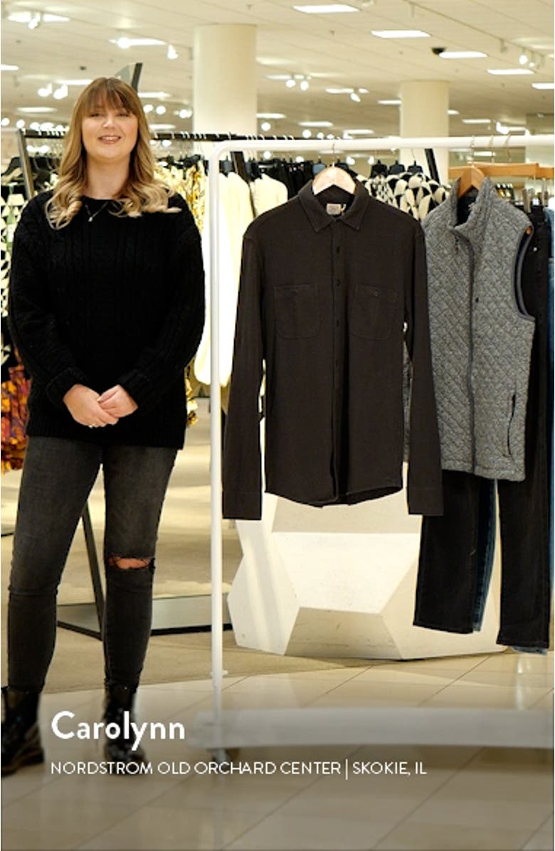 Knit Seasons Organic Cotton Button-Up Shirt, sales video thumbnail