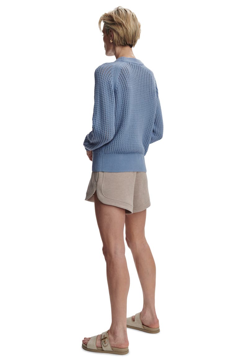 Clay Open Knit Sweater, Alternate, color, RAIN BLUE