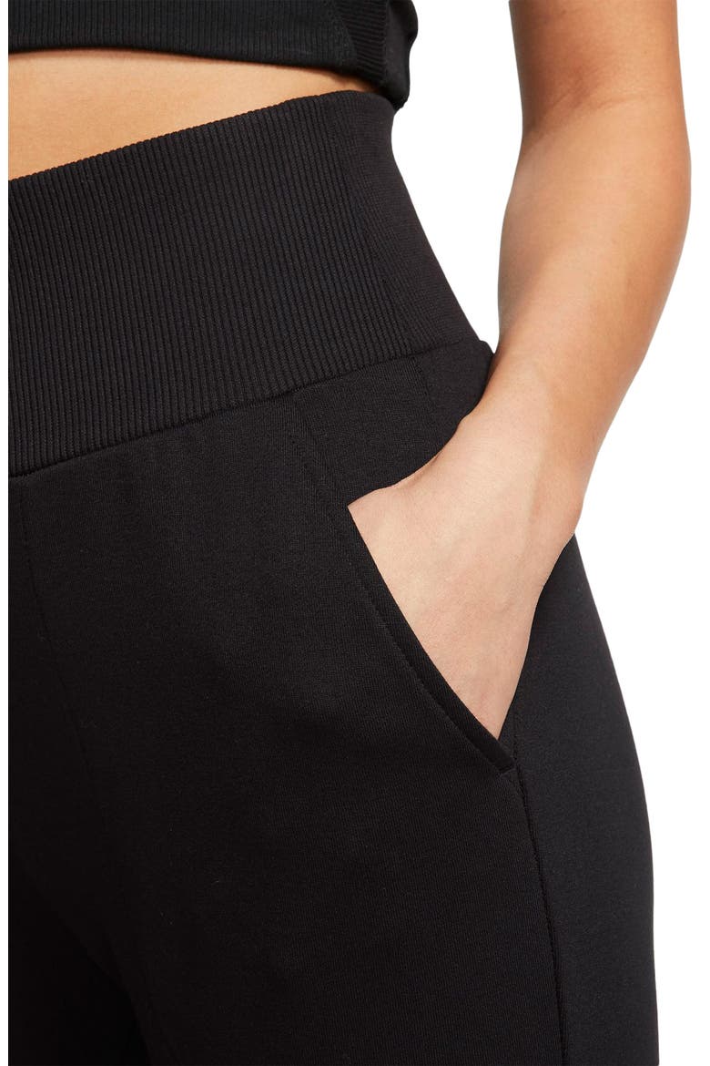 Flow Hyper Pocket 7/8 Yoga Pants, Alternate, color, BLACK/ DK SMOKE GREY