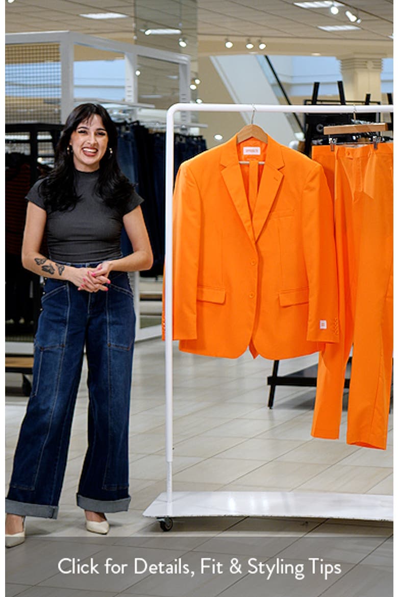 The Orange Slim Fit Two-Piece Suit & Tie Set video