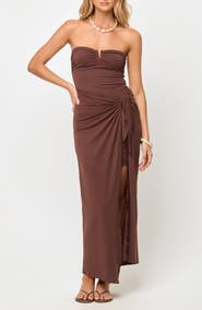 LSPACE Noah Strapless Cover-Up Maxi Dress