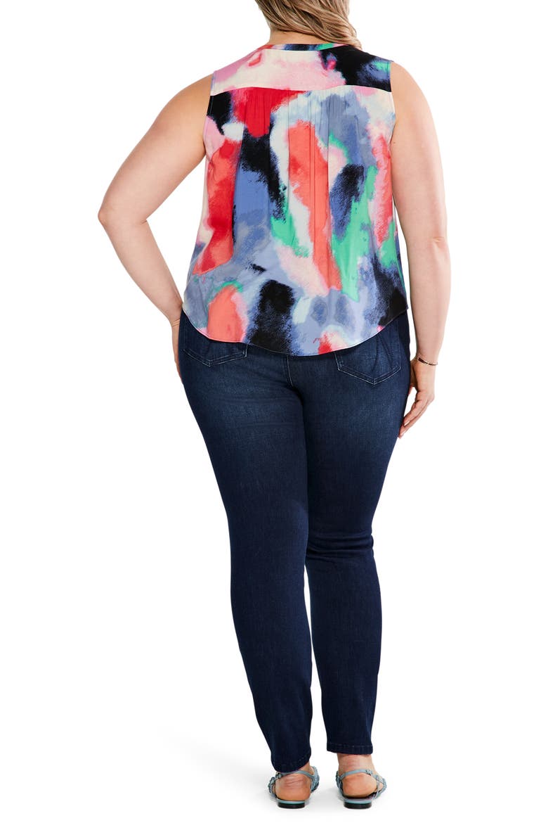 Abstract Art Tank, Alternate, color, PINK MULTI