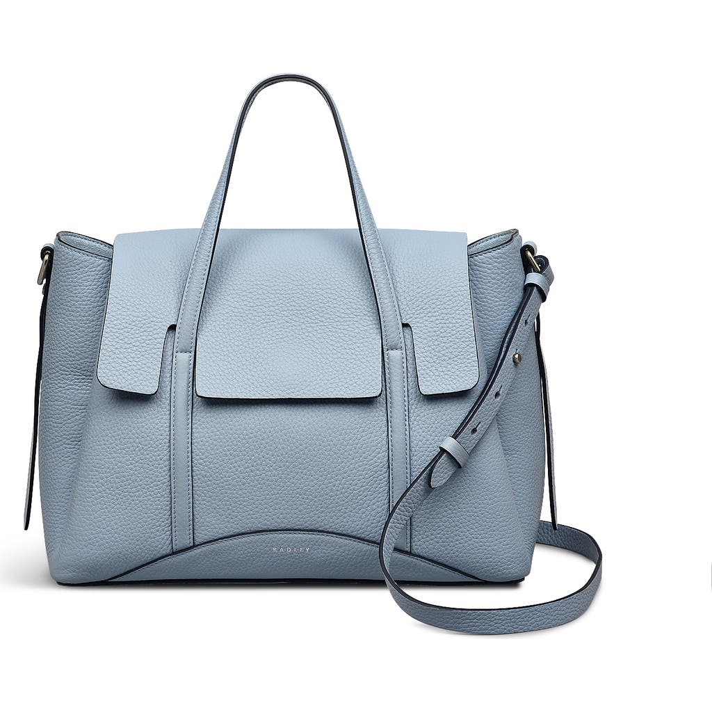 Radley London The Chancery Medium Flapover Satchel Bag In Smoke Blue