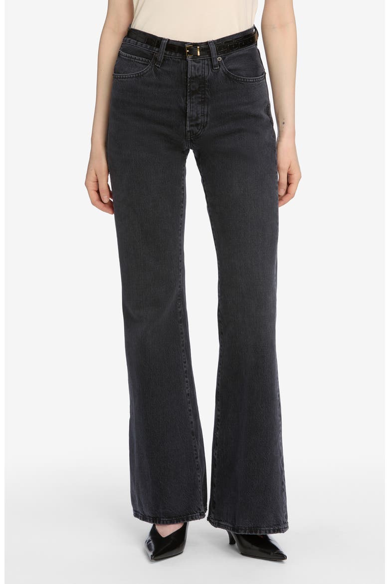 The Lax High Waist Flare Jeans, Main, color, SET LIST