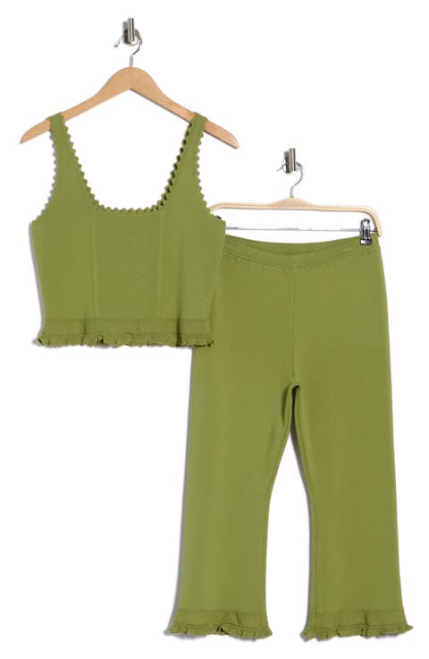 Scalloped Tank & Leggings Set