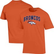 Champion Men's Champion Orange Denver Broncos Arch Over Logo T-Shirt