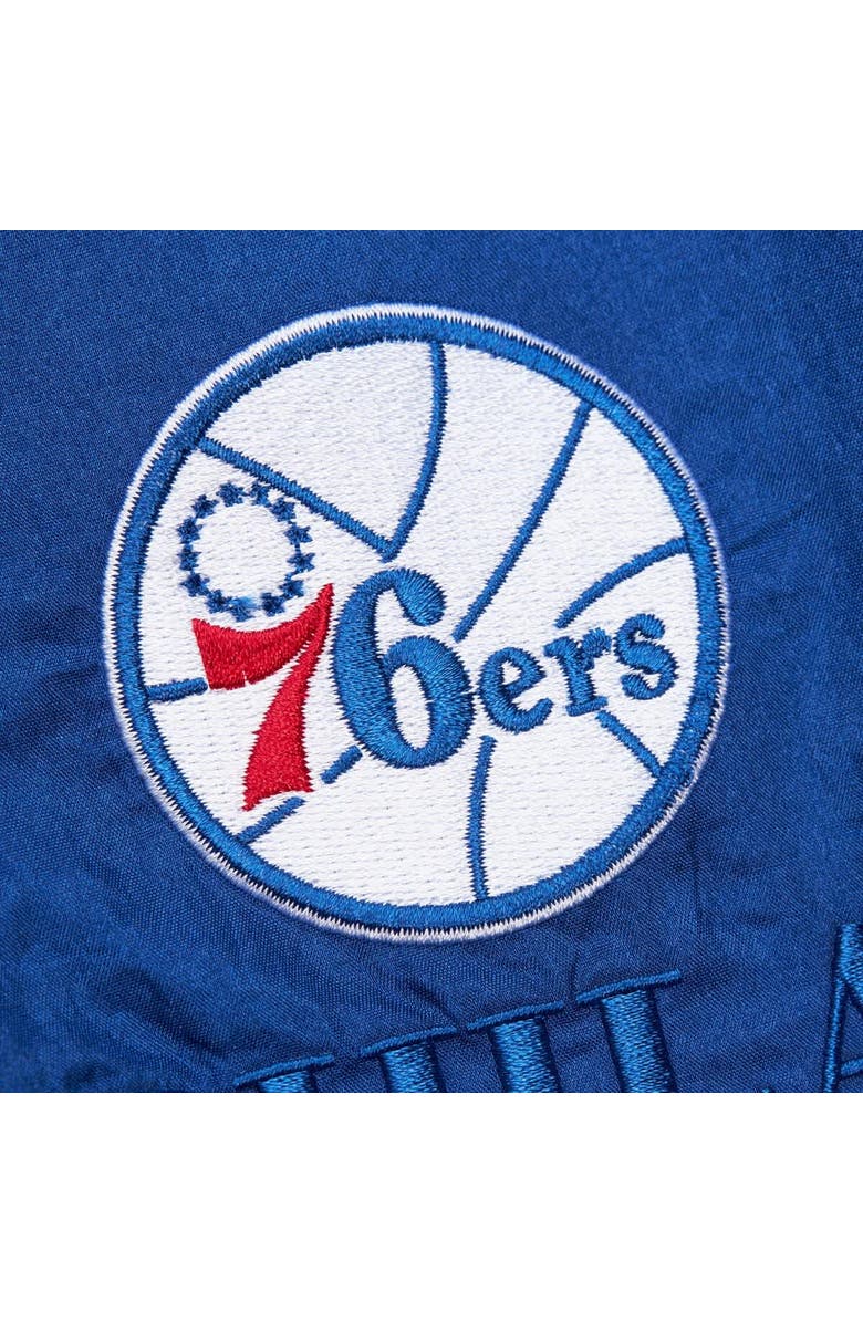 Mitchell & Ness Unisex Mitchell & Ness  Royal Philadelphia 76ers Hardwood Classics Team OG 3.0 Anorak Half-Zip Windbreaker Jacket, Alternate, color, Royal