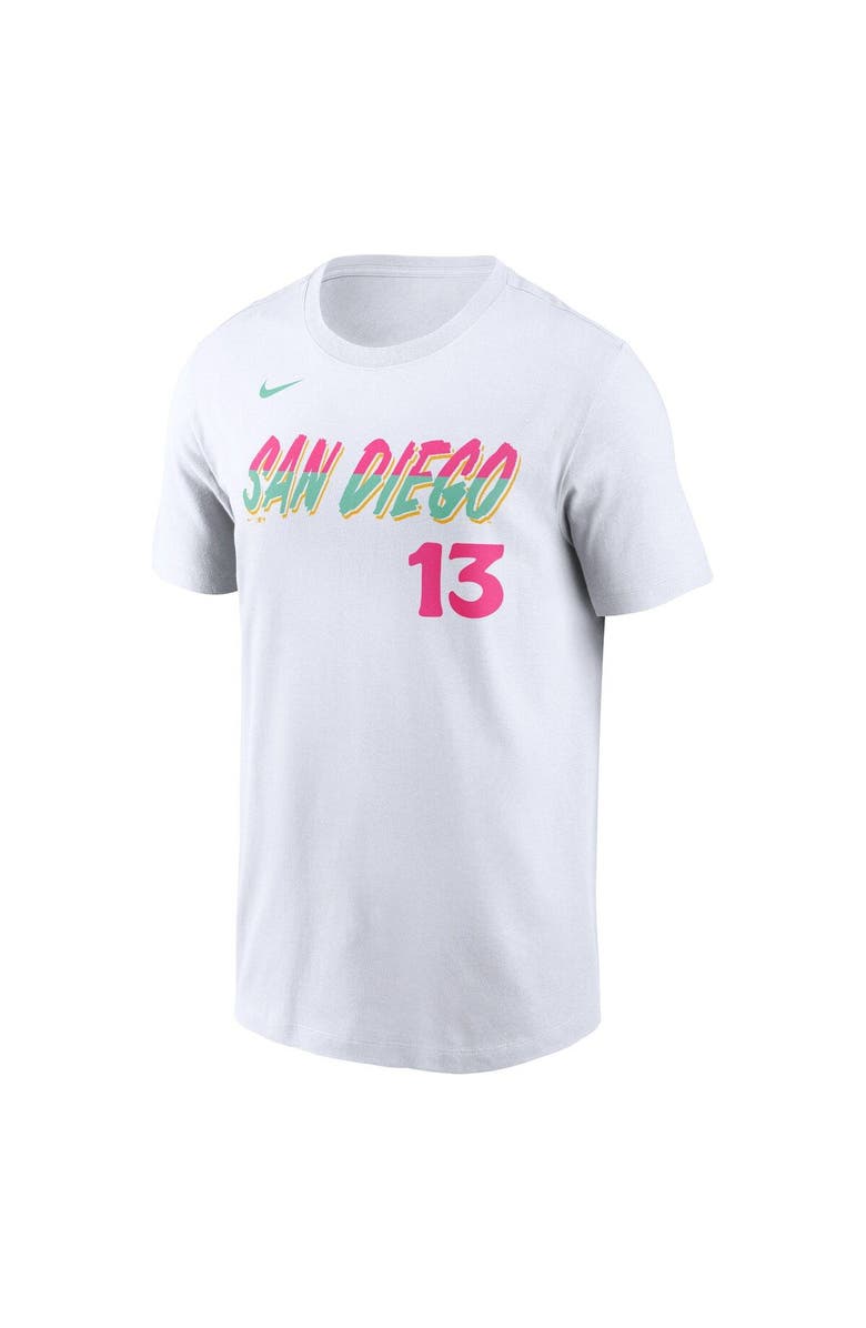 Nike Men's Nike Manny Machado White San Diego Padres City Connect Name & Number T-Shirt, Alternate, color, 