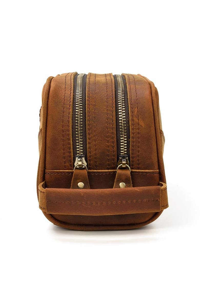 The Nomad Toiletry Bag | Genuine Leather Travel Toiletry Bag, Alternate, color, Brown
