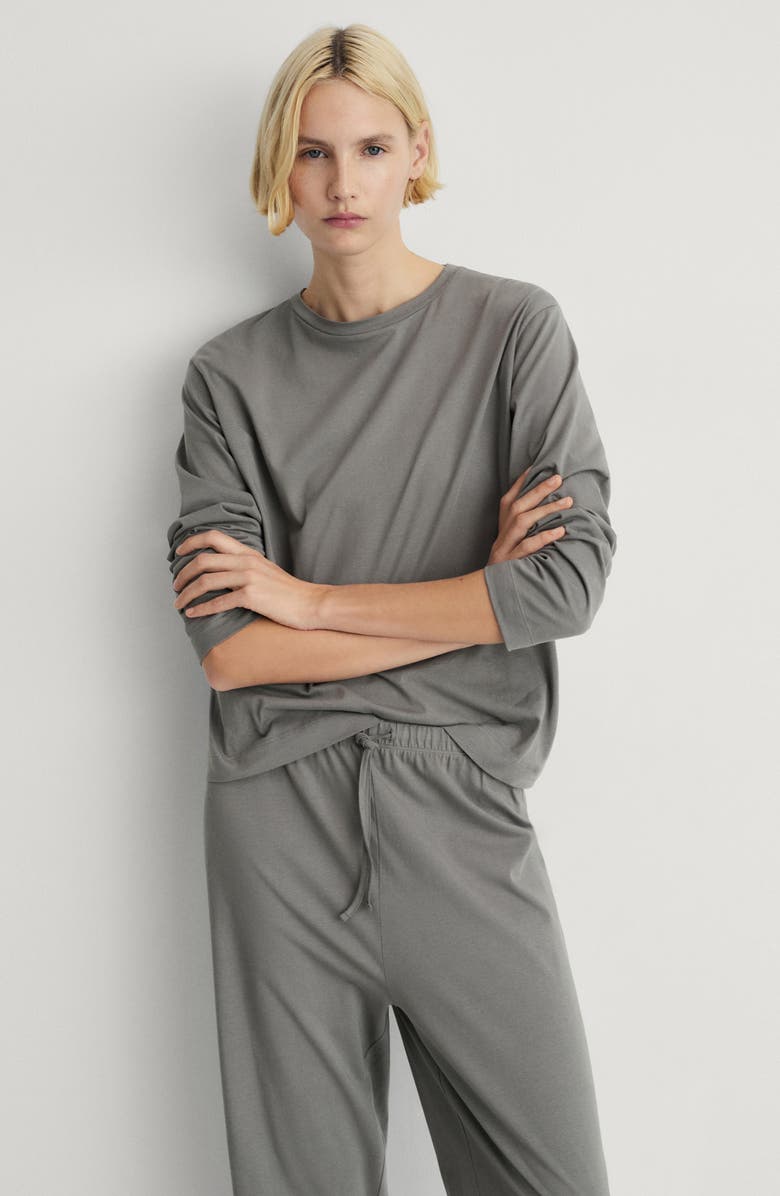 MANGO Cotton Pajamas, Alternate, color, 