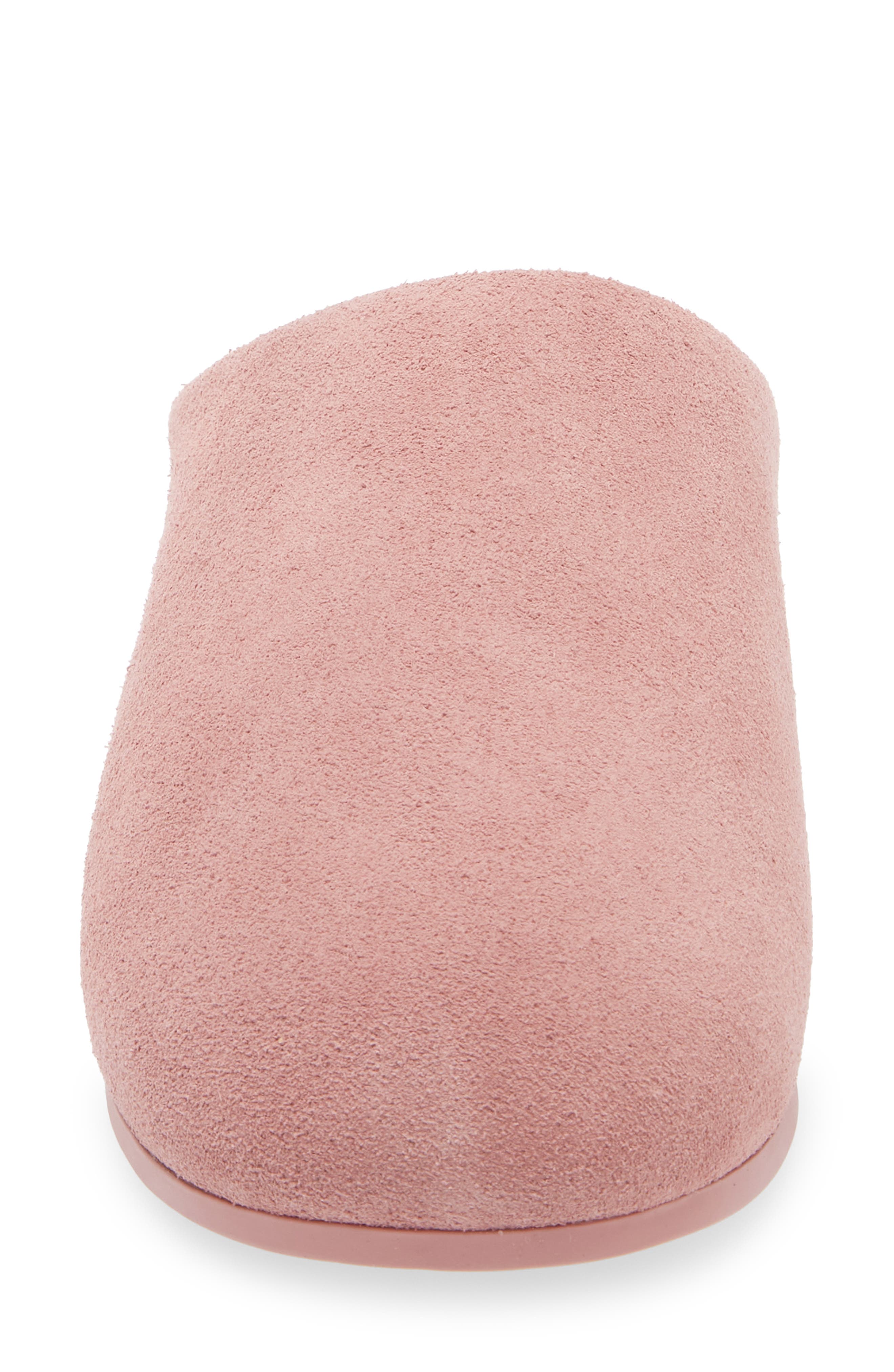Elea Waterproof Suede Slipper, Alternate, color, PINK DAWN