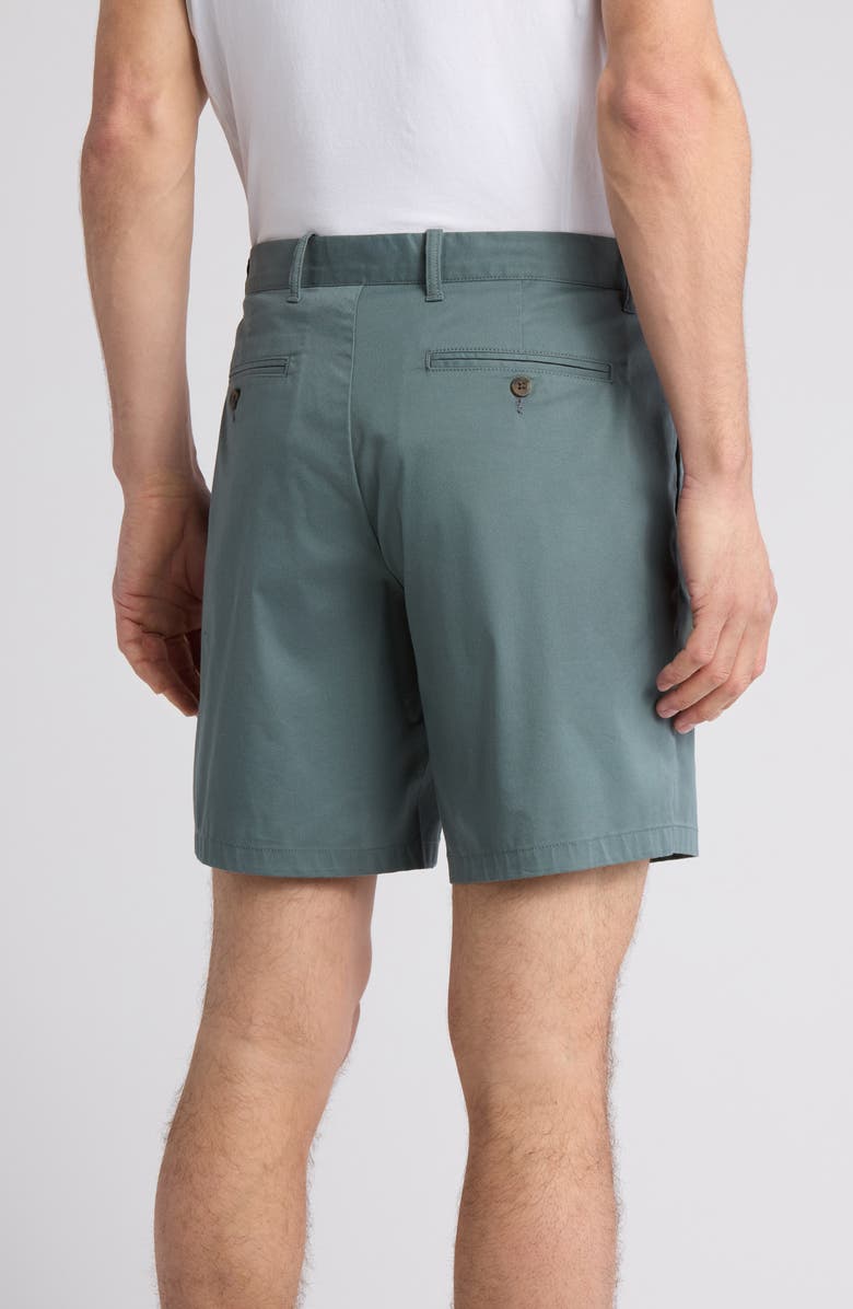 NORDSTROM RACK Performance Chino Shorts, Alternate, color, Green Balsam