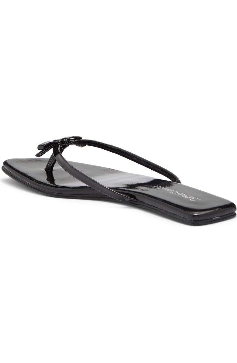 Jeffrey Campbell At Peace Flip Flop, Alternate, color, Black Patent