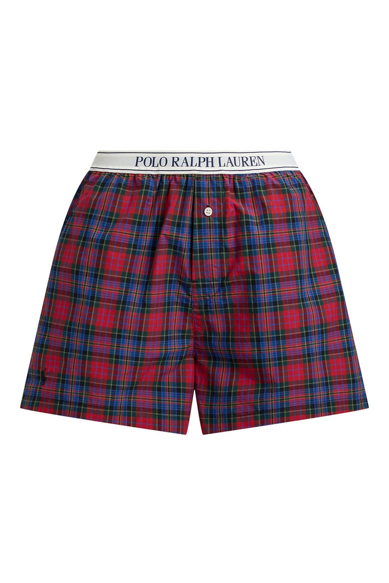 Cotton Sleep Boxers, Alternate, color, ELLIOT PLAID