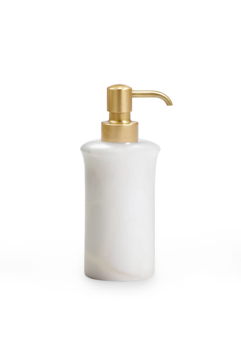 Alisa Pump Dispenser, Main, color, WHITE-Bru Brs