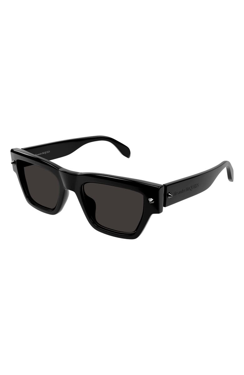 McQueen 53mm Square Sunglasses, Alternate, color, 
