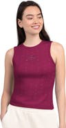 STARTER Women's Starter Maroon San Francisco 49ers Rhinestone Sprinkle Ribbed Tank