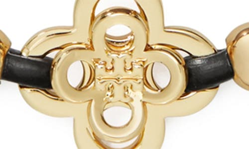 Tory Burch Kira Clover Slider Bracelet In Gold