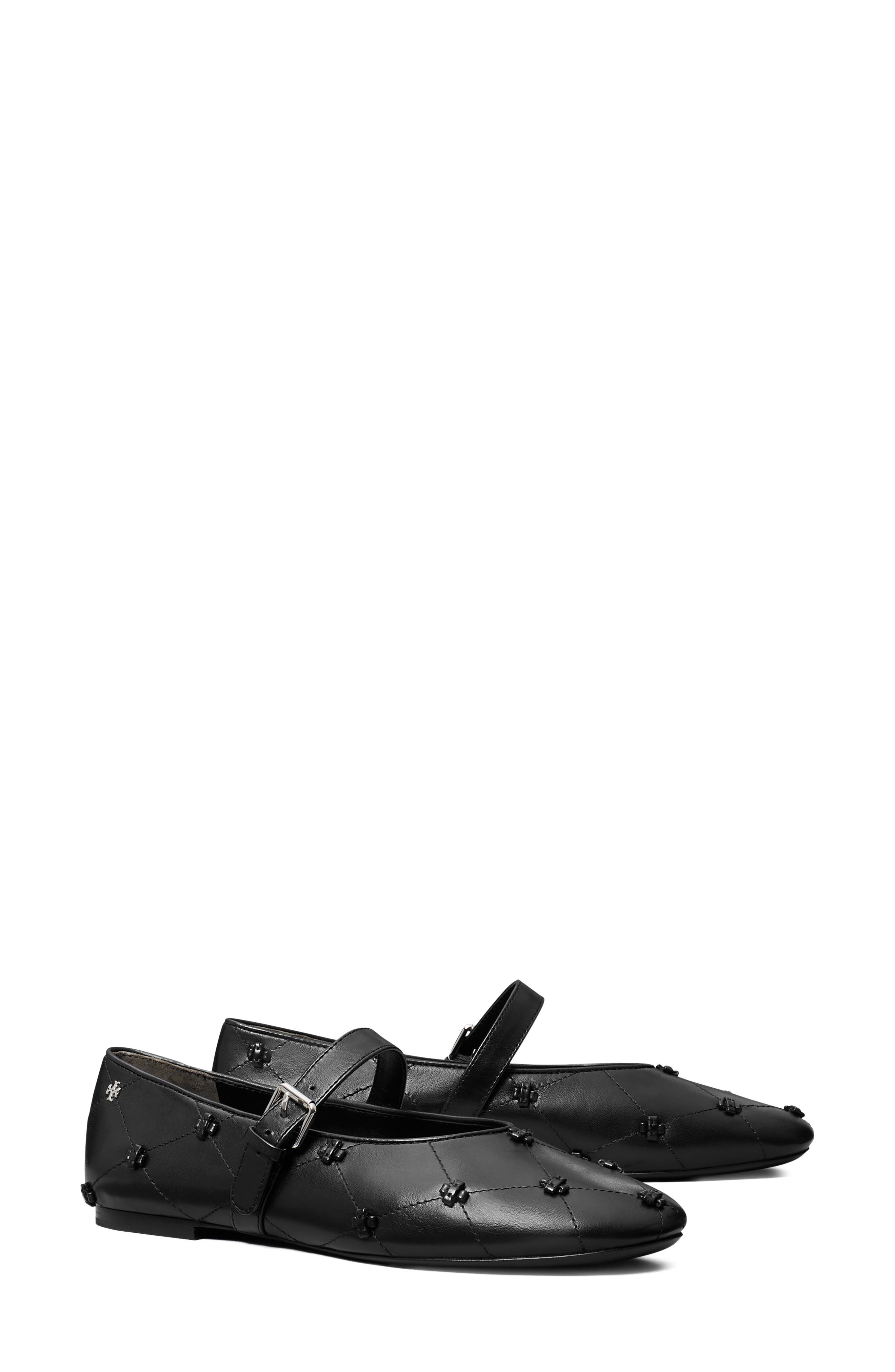 Bunny Knot Mary Jane, Main, color, BLACK / BLACK