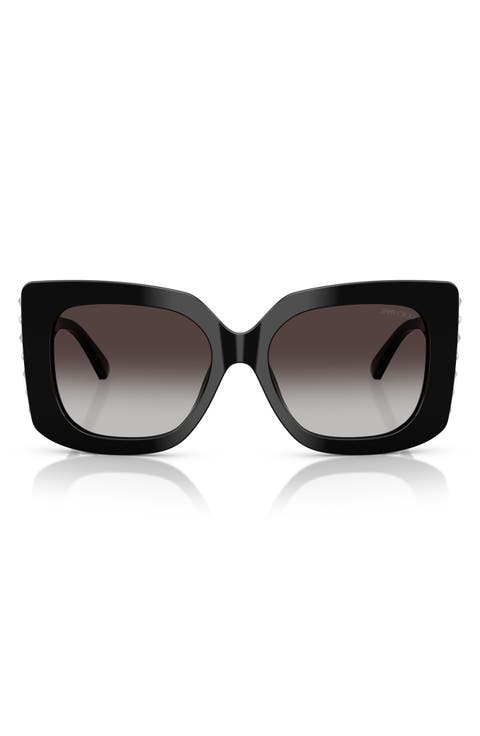 54mm Gradient Butterfly Sunglasses