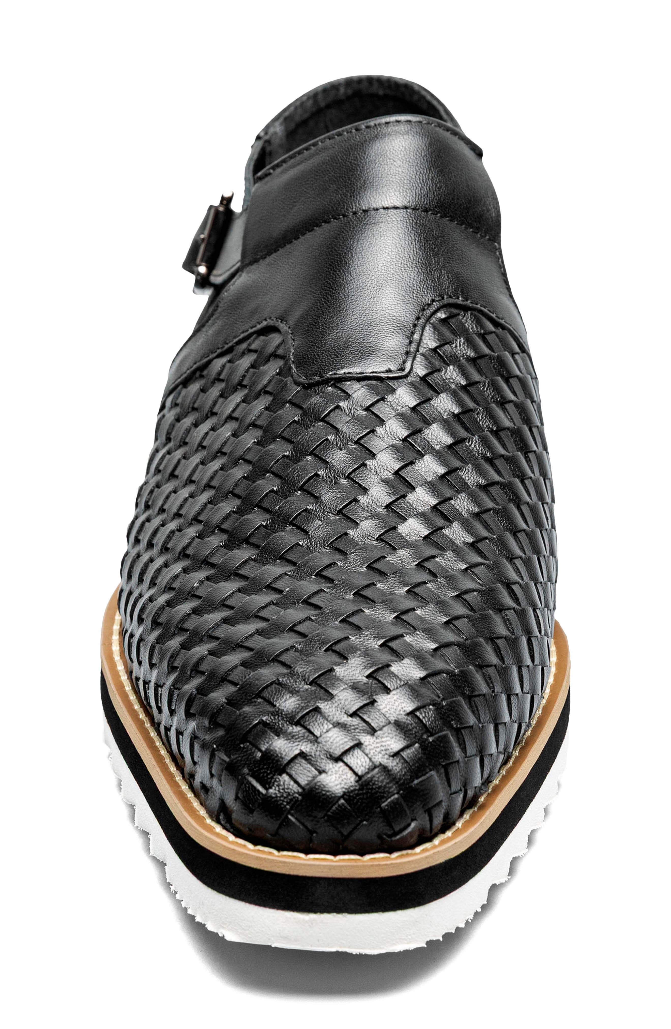 Stacy Adams Alvarado Woven Loafer, Alternate, color, Black