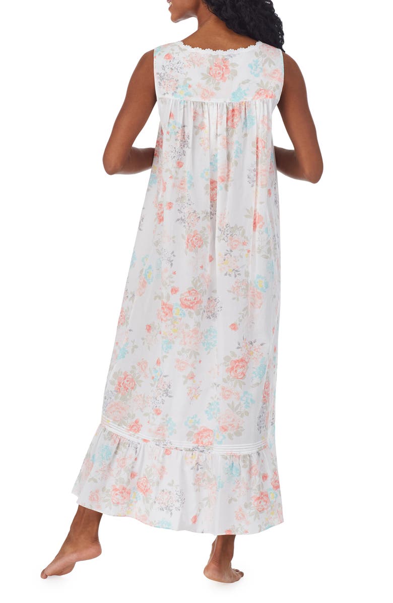 Eileen West Floral Cotton Lawn Ballet Nightgown, Alternate, color,