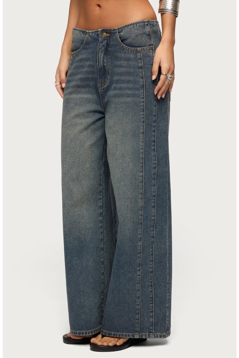 Elia Wide Leg Jeans, Alternate, color, BLUE-WASHED