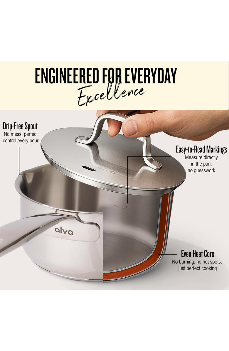 Alva Maestro 7-Piece Ceramic Nonstick Cookware Set, Alternate, color, 
