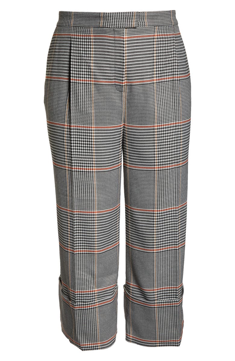 Halogen<sup>®</sup> x Atlantic-Pacific Plaid Wide Leg Crop Pants, Alternate, color,