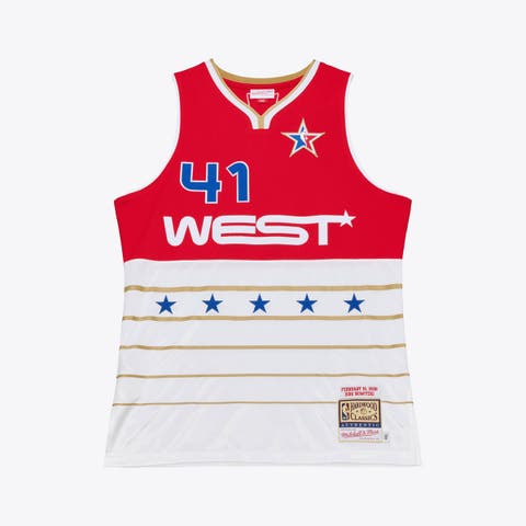 Men's Mitchell & Ness Dirk Nowitzki Red/White 2006 NBA All-Star Game Authentic Jersey