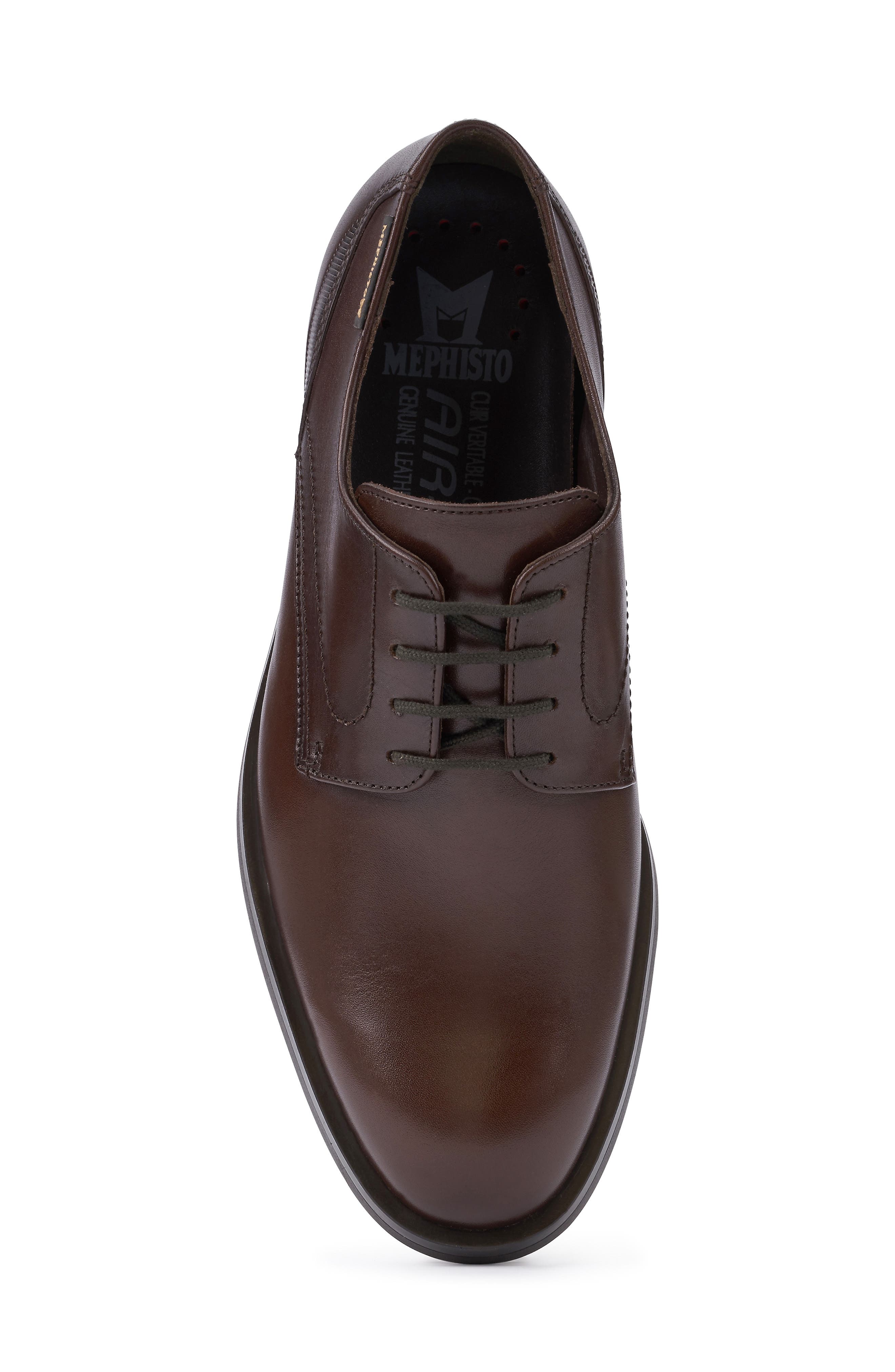 Smith Plain Toe Derby, Alternate, color, DARK BROWN LEATHER