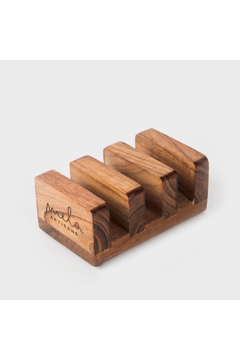 Acacia Wood Cutting Board Set with Stand - 3 Piece, Alternate, color, Natural Acacia Wood