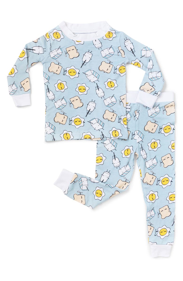 Little Sleepies Breakfast Buddies Fitted Two-Piece Pajamas, Main, color, 