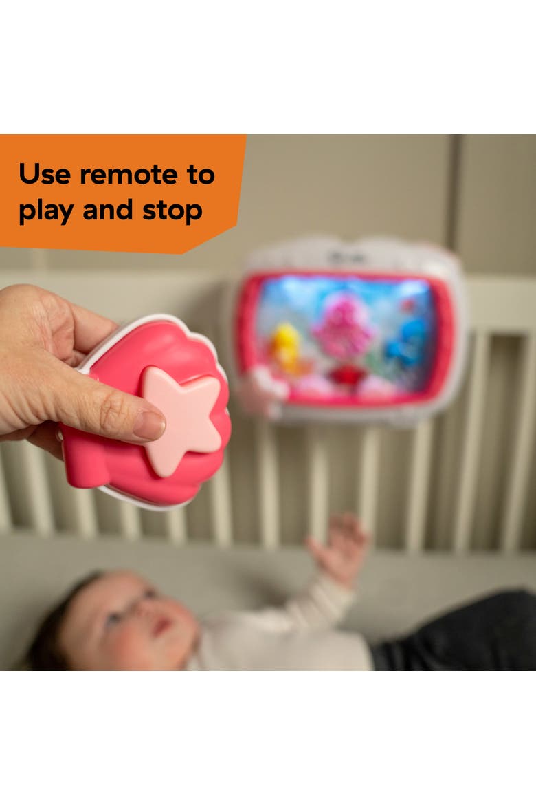 Sea Dreams Soother Musical Crib Toy and Sound Machine, Alternate, color, PINK