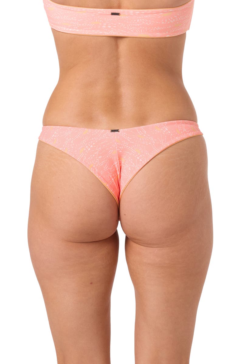 O'Neill Sunshine Hermosa Reversible Bikini Bottoms, Alternate, color, Fusion Coral
