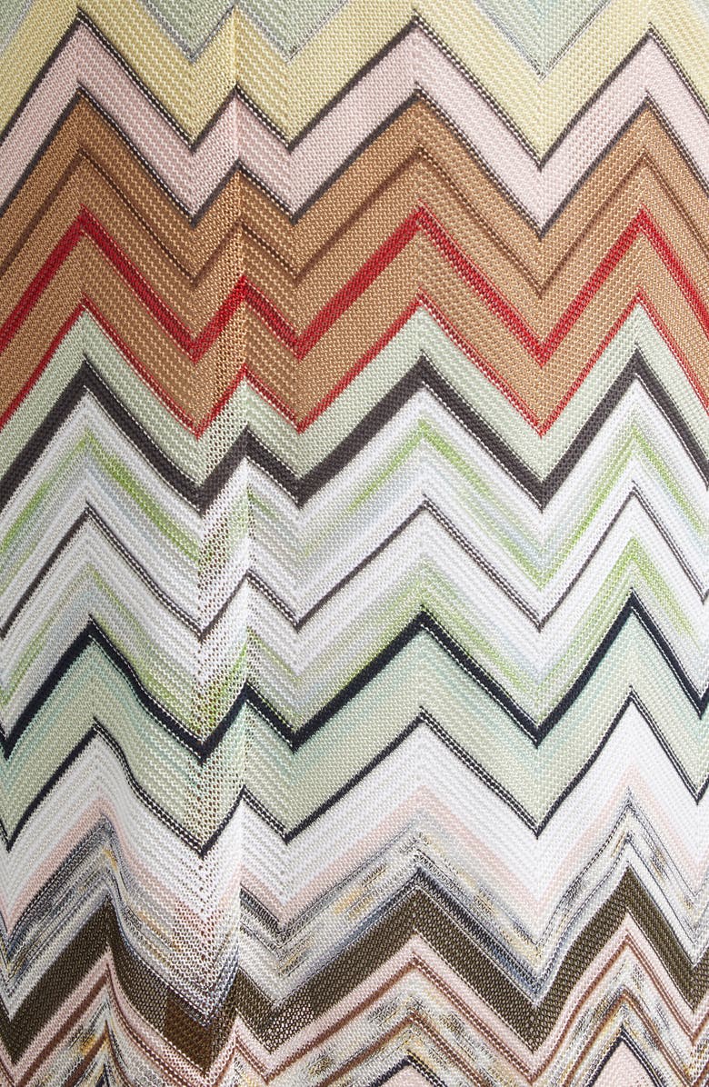 Missoni Zigzag Knit Midi Dress, Alternate, color, Beige Orange