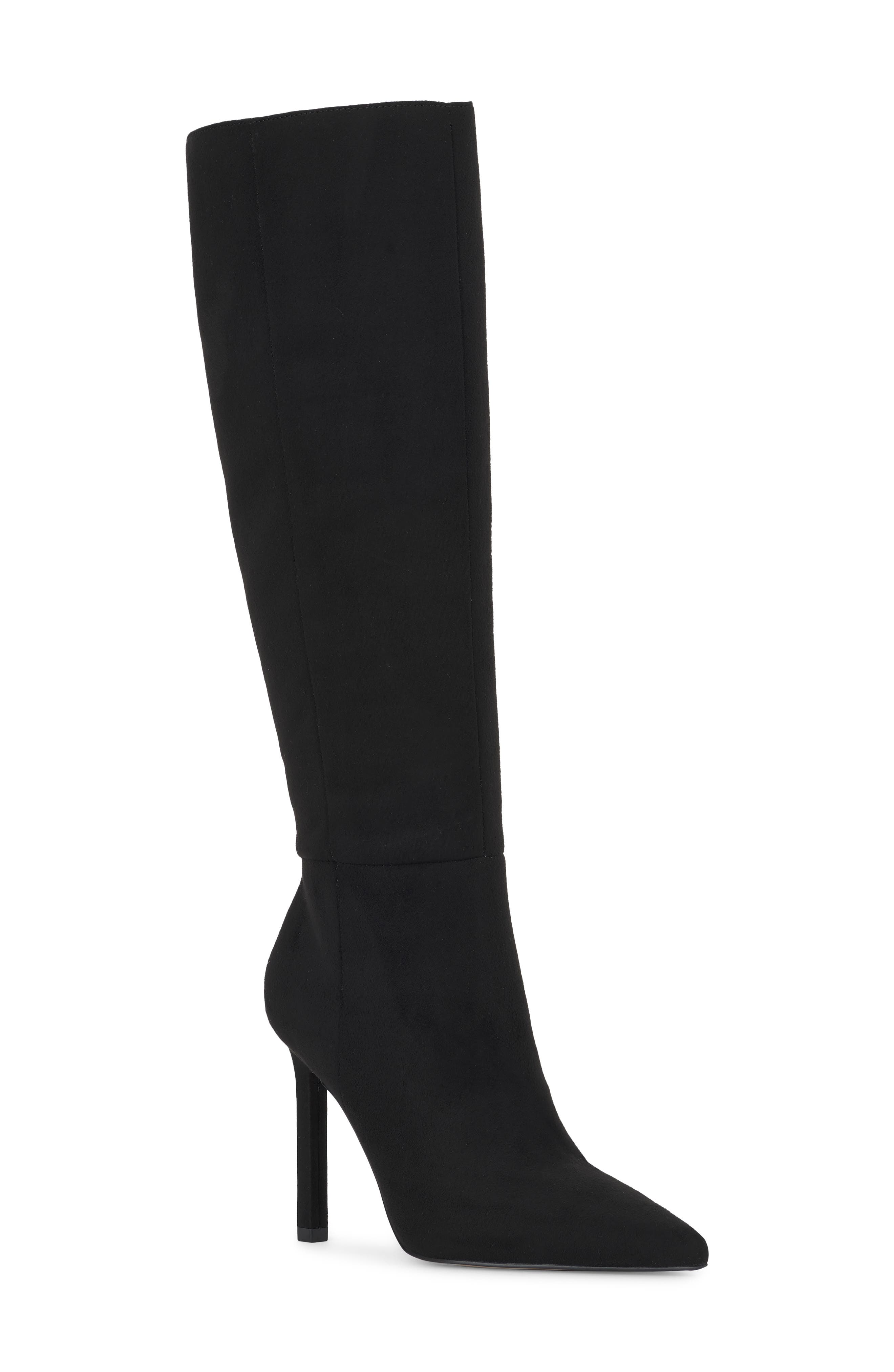 BLACK FAUX SUEDE