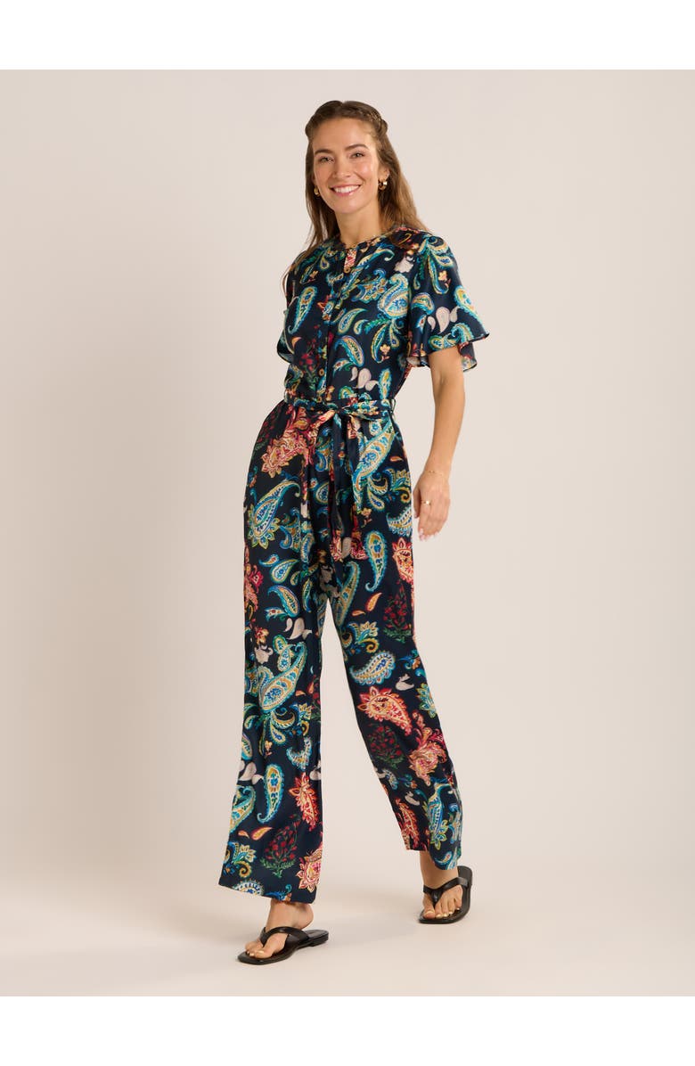 Brakeburn Olivia Jumpsuit, Alternate, color, Navy