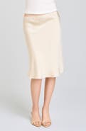 WAYF Felicity Satin Slip Skirt