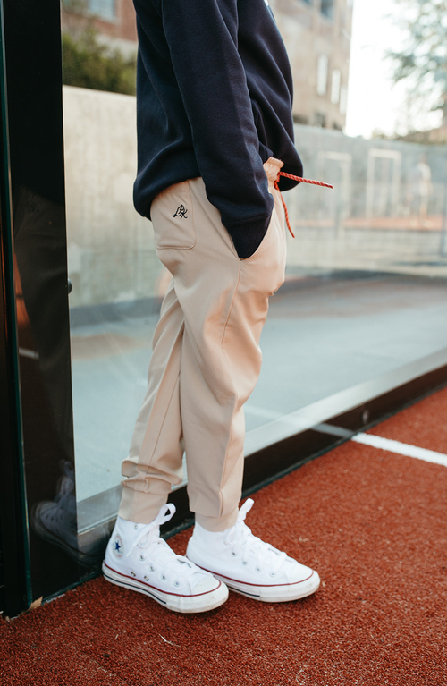 Little Paper Kids Campbell Sport Jogger In Brown