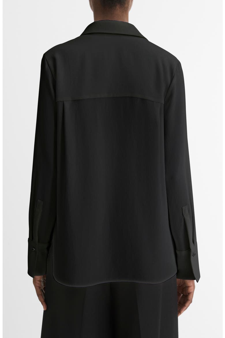 Pearly Button Shirt, Alternate, color, BLACK