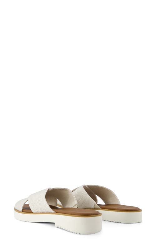 Shop Toms Mae Crisscross Slide Sandal In Natural Ivory