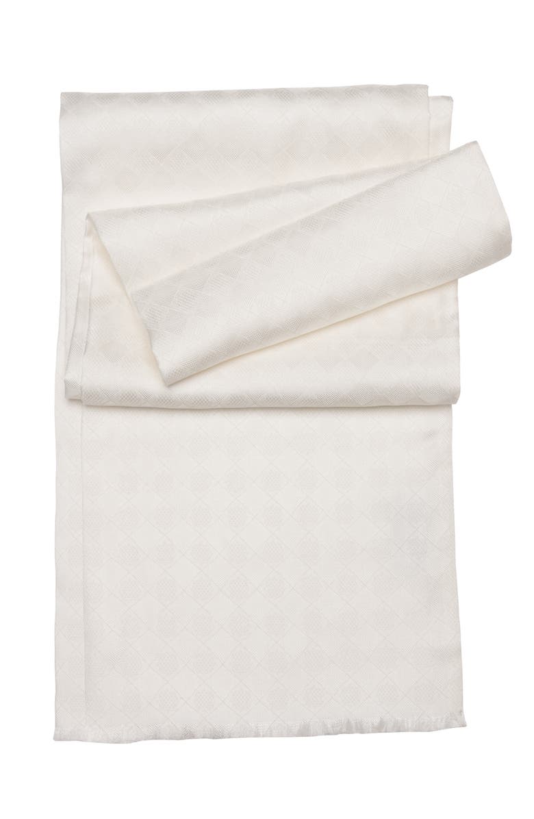 Elizabetta Verdi - Silk Opera Scarf for Men, Main, color, White