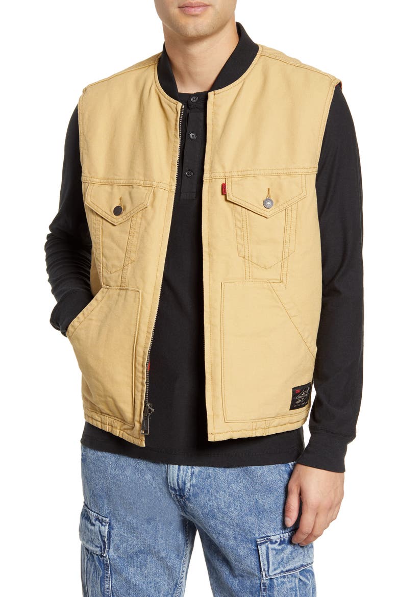 Levi's® x Justin Timberlake Reversible Vest, Main, color, CANVAS/ CAMO