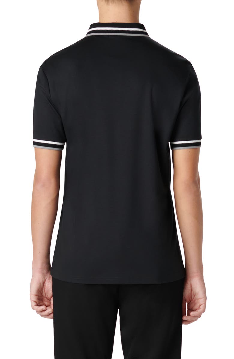 Bugatchi Tipped Short Sleeve Cotton Polo, Alternate, color,
